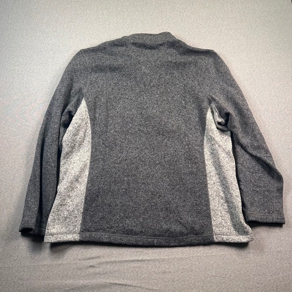 Woolrich 1/4 Zip Sweater Mens XXL Fleece Charcoal Gray Pocket Pullover Outdoors - Picture 7 of 8